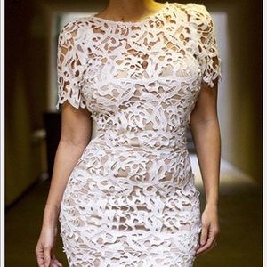 White lace dress