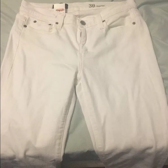 Jcrew Bootcut jean in white denim NWT 30