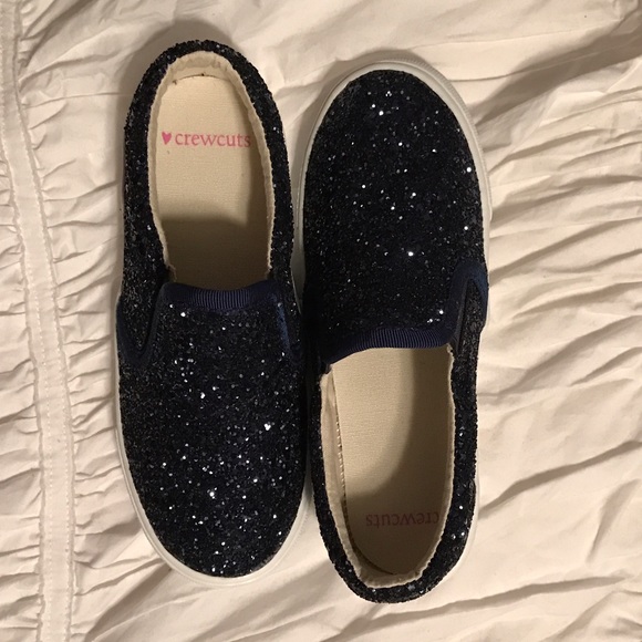 Girls Crewcuts Sparkle Glitter Slip-On Sneakers