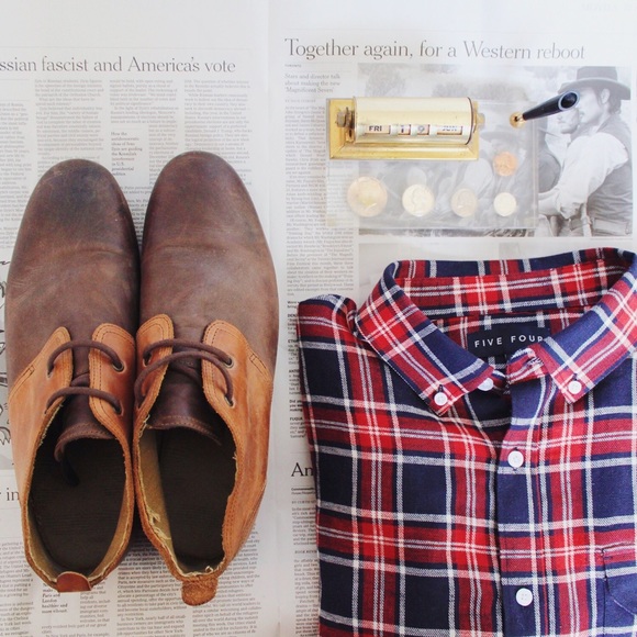 Sold | Brown leather hipster shoes