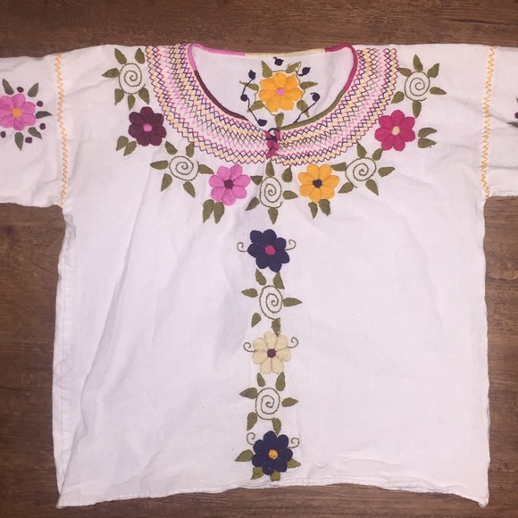 Handmade Mexican-style embroidered shirt- not worn