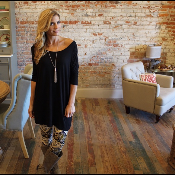 Black and mustard printed leggings - Picture 2 of 2