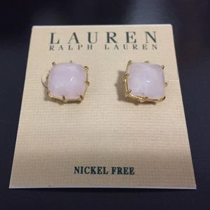 Rose Quartz Stud Earrings