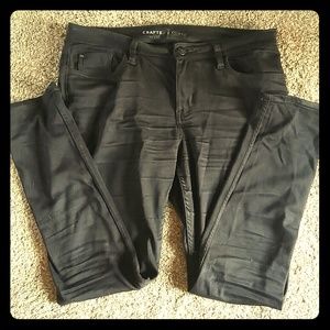 Black Crafted by Lee Skinny Jeans, Size 12