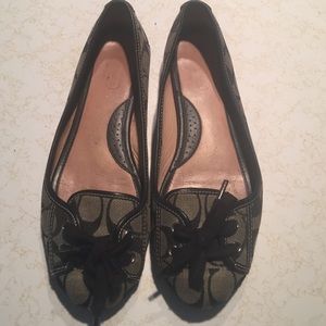 Coach signature flats