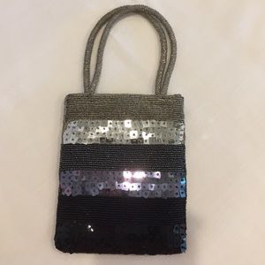 Sequined evening bag