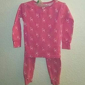 Used Carters toddler girls pajama set Size 2t