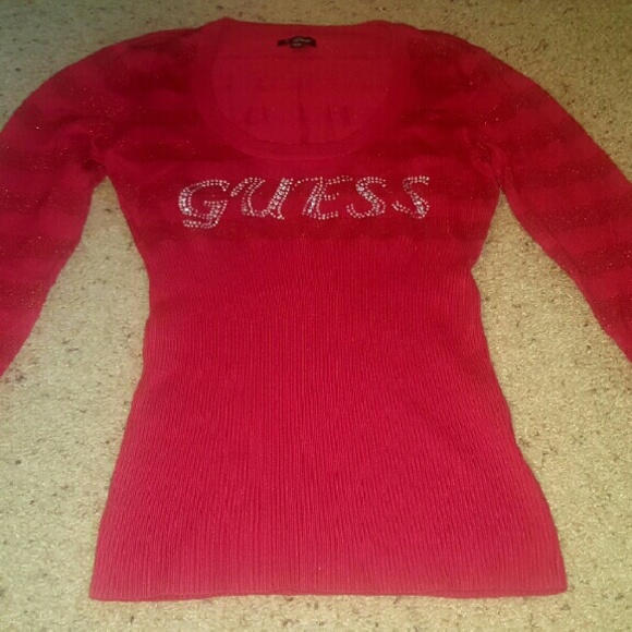 Red Guess Sweater