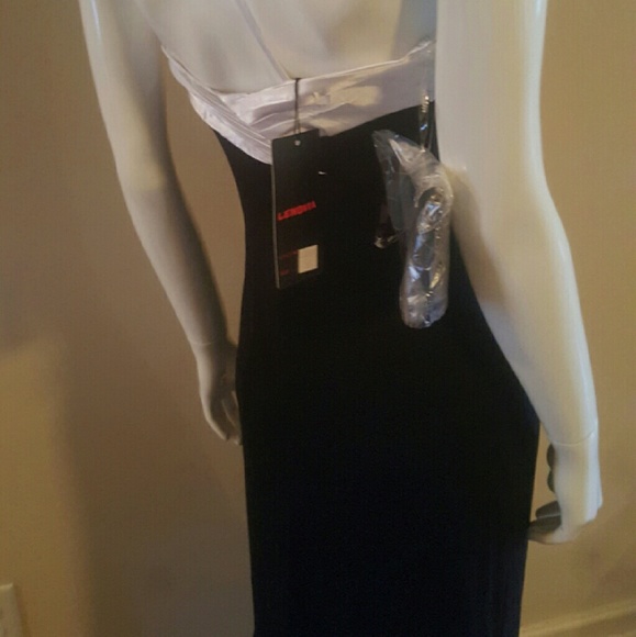 Black One Shoulder Long Formal Dress - Stretch - Picture 2 of 9