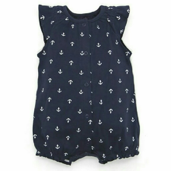 Snap Up Anchor Romper - Picture 2 of 3
