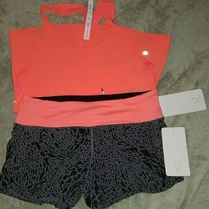Lululemon run times short nwt sz 6+ singlet nwt 6