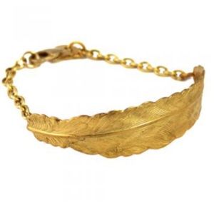 Artisan Crafted Curved Feather Bracelet, Boxed&NWT