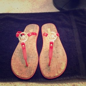 🍊NEON ORANGE MICHEAL KORS SANDALS🍊