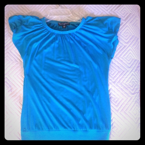 #BananaRepublic silk short Grecian sleeve top