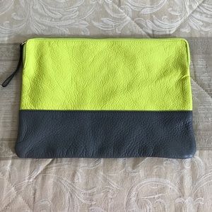 Gap Leather Flat Clutch