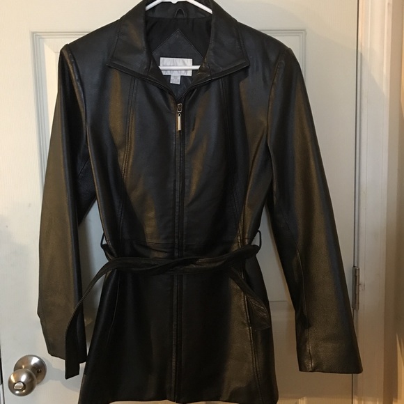 Black Faux Leather Jacket