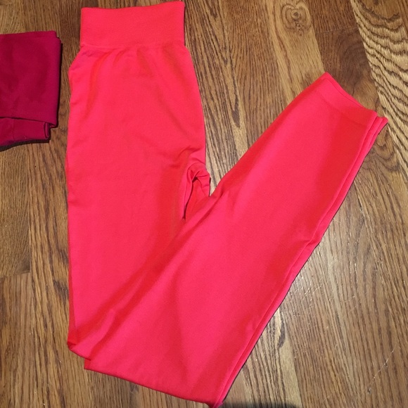 Leggings wide Band Orange One Size - Picture 2 of 4