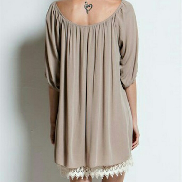 OFF THE SHOULDER TUNIC DRESS - Picture 3 of 3