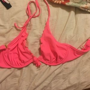 Victoria secret hot pink bathing suit top