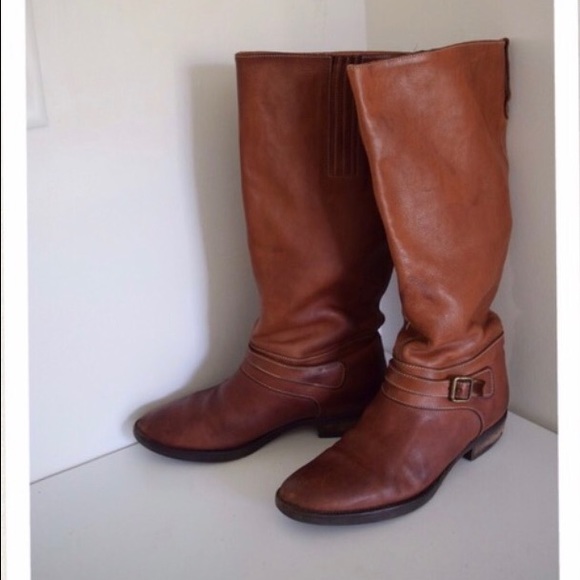J. Crew "Field" Cognac Riding Boots