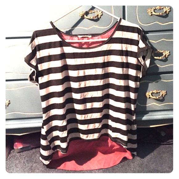 Black and white striped shirt