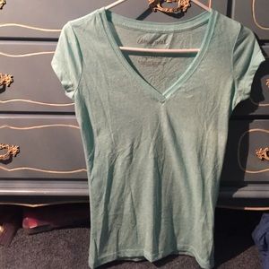 A teal t-shirt from aeropostal
