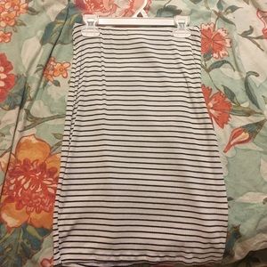 New never worn striped midi skirt