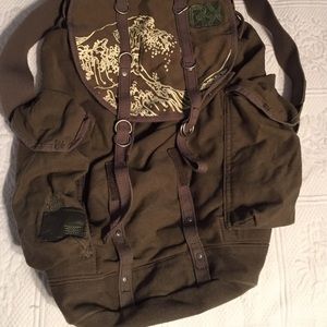Roxy military style backpack