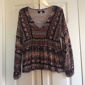 Blue Rain top from Francesca's