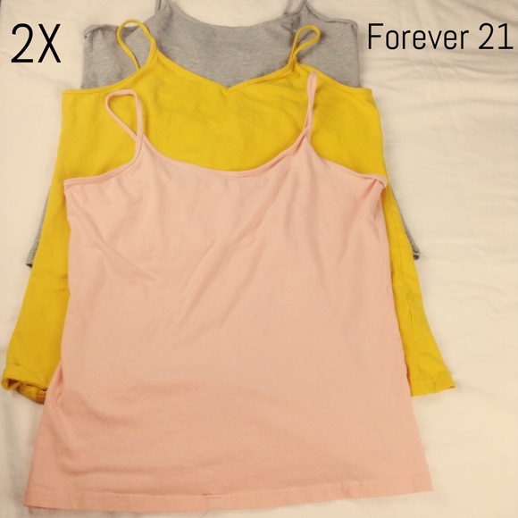 Forever 21 Three Plus Size Camisoles