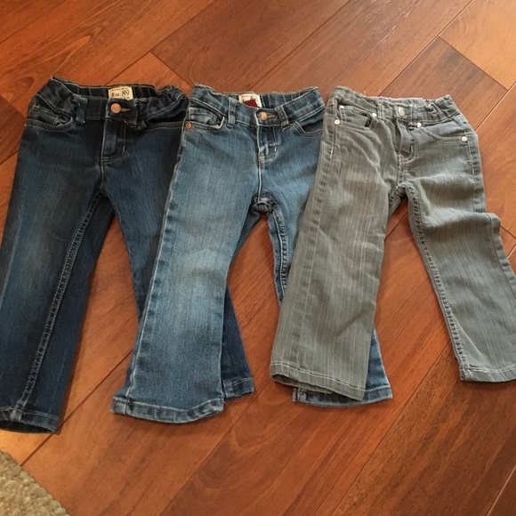 Toddler girl jeans lot
