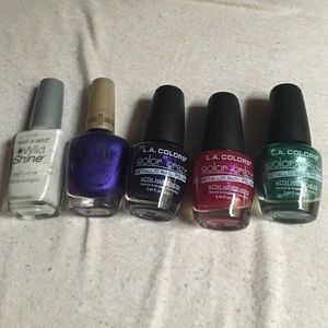 5 Set Multi Color Nail Polish
