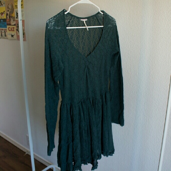 Free People "Witchy Skater Star Lace" Dress