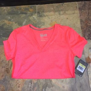 V-neck pink Nike shirt