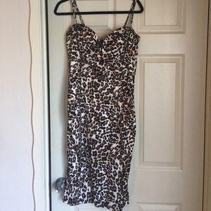 Stop Staring spaghetti strap dress/ cheetah XL