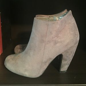 Ankle Slimming Suede Booties - Red Dress Boutique