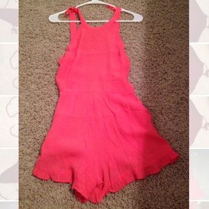 Forever 21 Coral Romper
