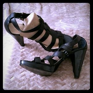 Nine West strappy sandals...worn once.  No stretch