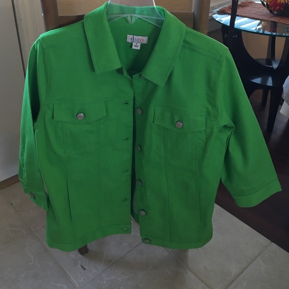 Kelly Green Denim Jacket