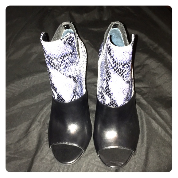 Calvin Klein booties open toe lowest