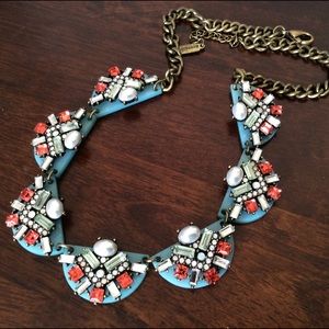 New Bauble Bar South Beach Necklace Collar Blue