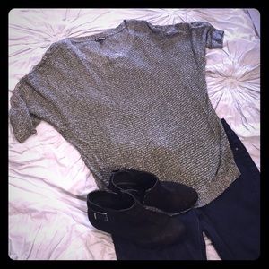 Express like new greys blacks & whites sweater.