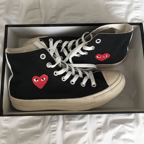 Comme des Garcons Shoes - Worn once comme des garçon PLAY women's chucks