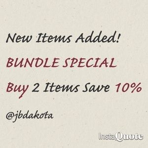 Bundle 2 Items and Save 10% with Order!