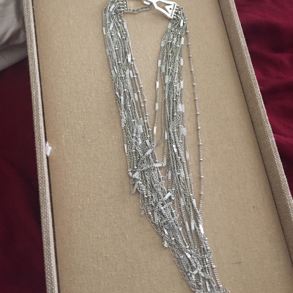 Silver Statement Necklace - image 2