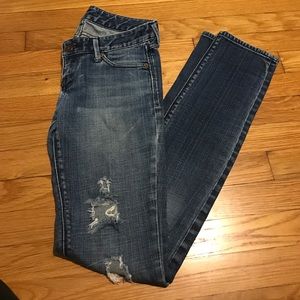 Express Ripped Skinny Jeans Size 2 Long