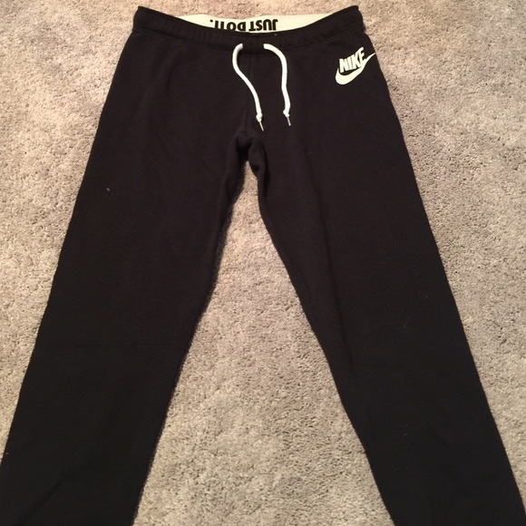 Black slim Nike sweat pants