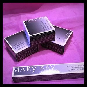 Mary Kay cream eye shadows and eye liner.