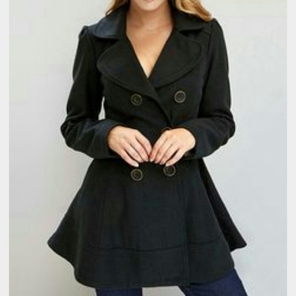 Therapy by Lane Crawford Jackets & Blazers - Skirted Black Coat