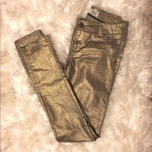 Gold jeans